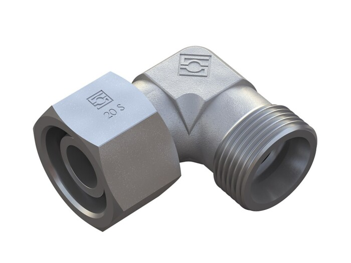 Kulmaliittimet suunnattavat 90° DKO runko S-sarja DIN 2353