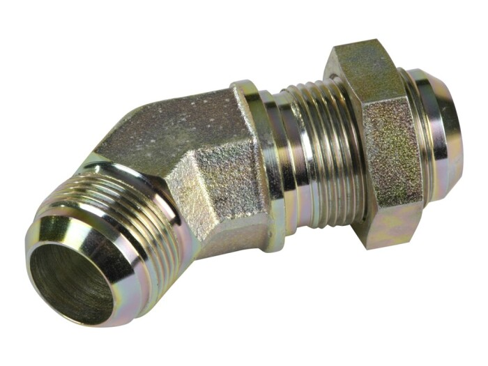 Läpivientiliitin 45° uk-uk JIC