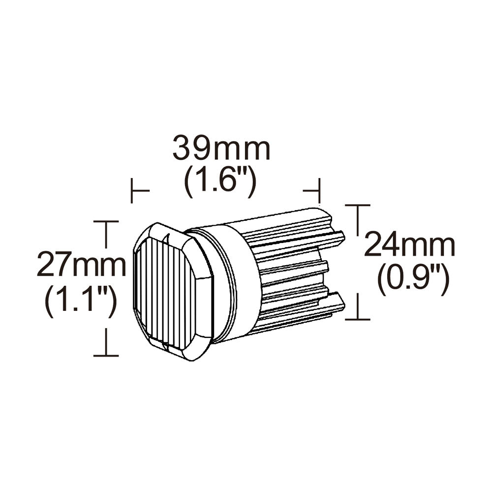 LED-MINIVAROITUSVALO UPPOASENNUS KELT. 9-30V