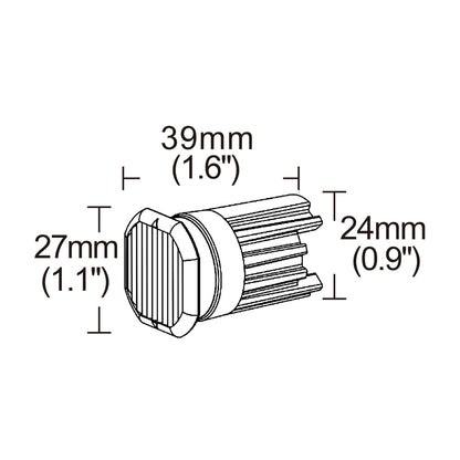LED-MINIVAROITUSVALO UPPOASENNUS KELT. 9-30V