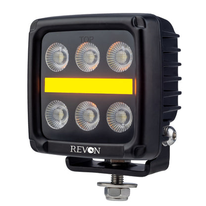 Revon 60W LED-työvalo huomiovalolla