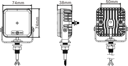LED-VAROITUSVALO 12xteholed 10-30V TASO/JALKAKIINNITYS