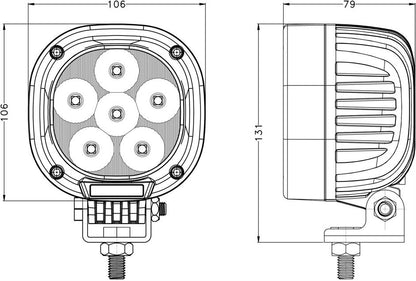 REVON 90W / 7200LM LED-TYÖVALO