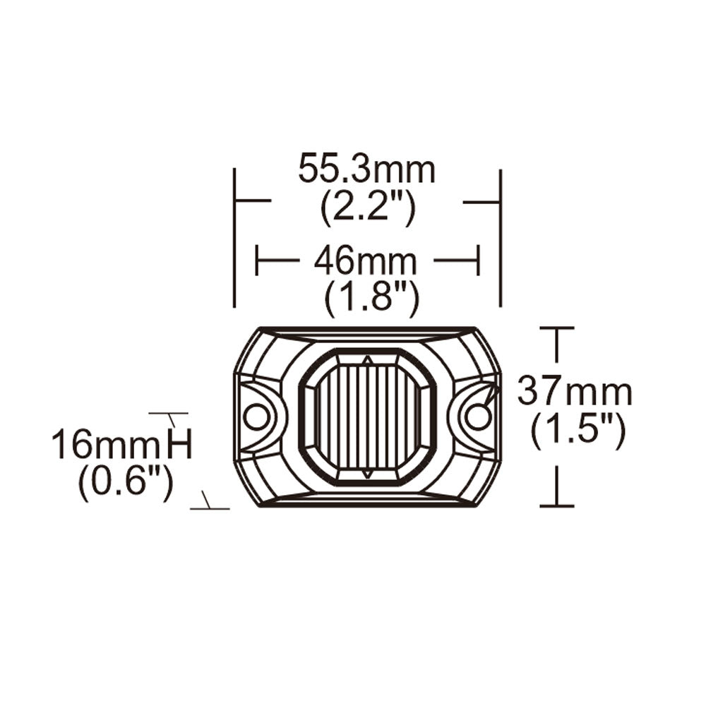 REVON LED-VAROITUSVALO 12W 9-30V