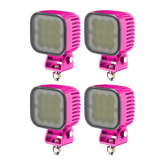 Revon 63W Pink LED-työvalo, 4 kpl paketti