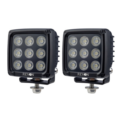 Revon 90W Black LED-työvalo, 2 kpl paketti