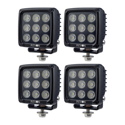 Revon 90W Black LED-työvalo, 4 kpl paketti