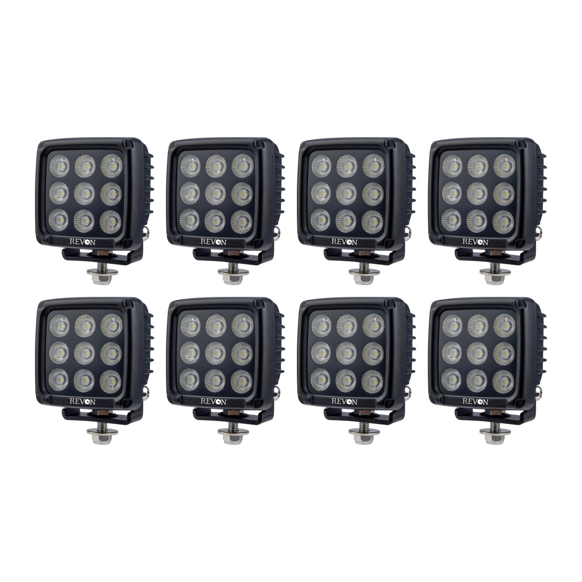 Revon 90W Black LED-työvalo, 8 kpl paketti